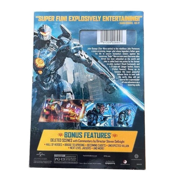Pacific Rim Uprising Action Sci Fi DVD 2018 John Boyega Scott Eastwood Calilee S - Picture 2 of 2